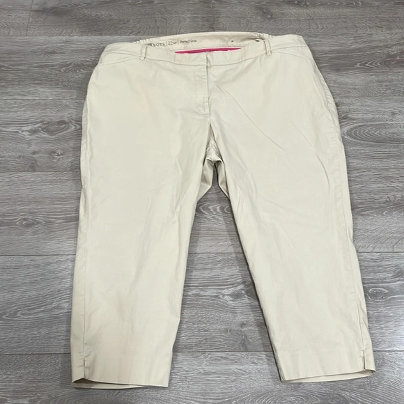 Talbots Perfect Crop Khaki Pants 22WP - Picture 9 of 15